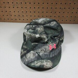 Under Armour womens camo Versa Realtree military cadet hunting hat OS EUC